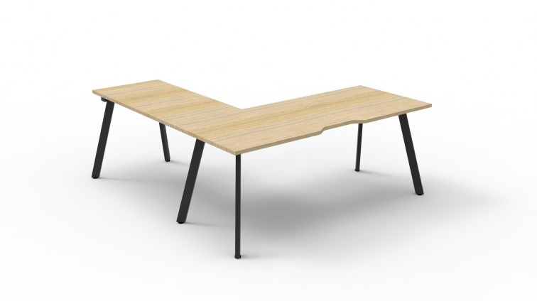 Black Frame - Natural Oak Top 